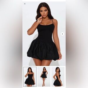 NWOT HAUTE MONDE BUBBLE POPLIN MINI DRESS